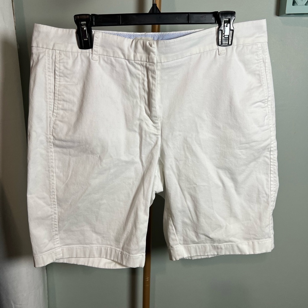 J. Crew White Bermudas Casual Shorts